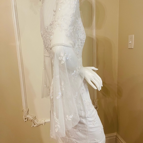 Adrianna Papell Women's Beaded Sheath Dress Size 12 - Picture 16 of 16